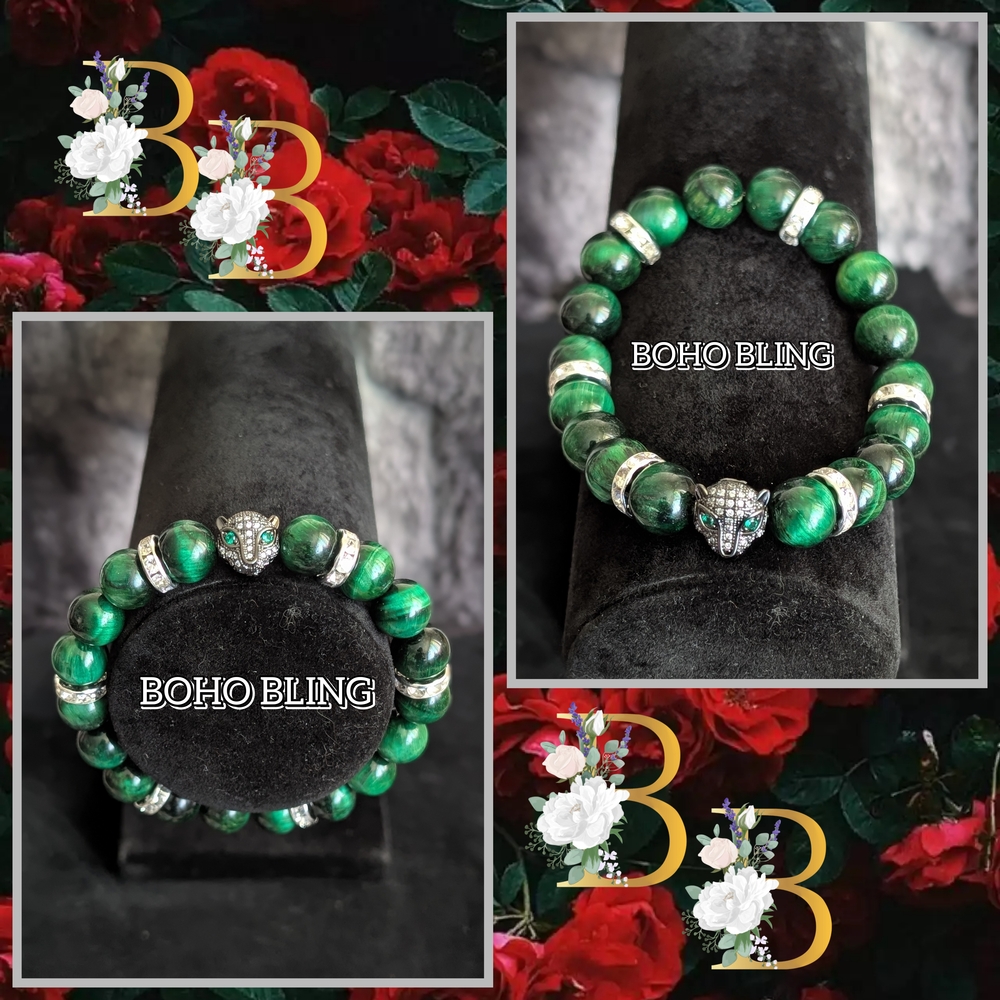 Green Beaded Bracelet